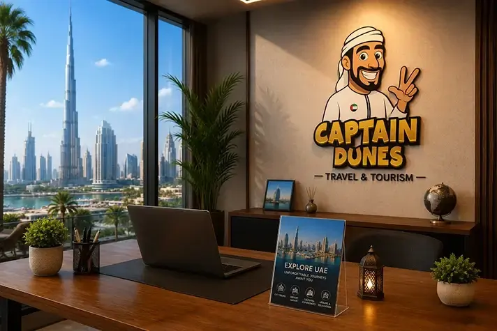 Guests on a Captain Dunes Dubai heritage tour in the old Al Fahidi district