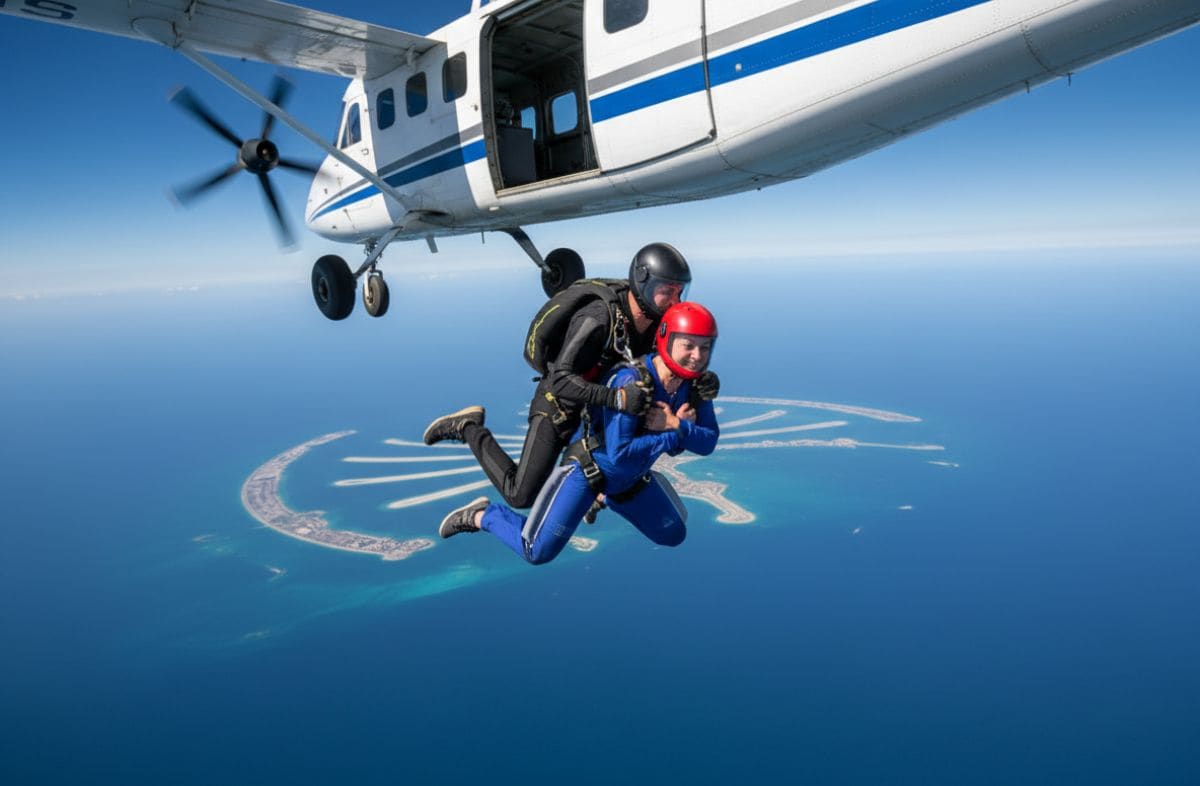 Skydiving Over Palm Jumeirah