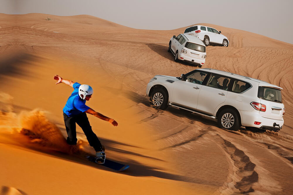 Sunrise Desert Safari with Sand Boarding