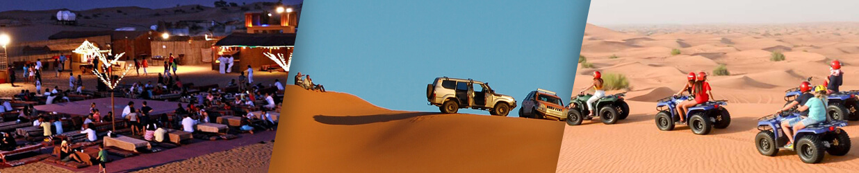 Red Dunes Desert Safari with Quad Bikes driving and BBQ Dinner