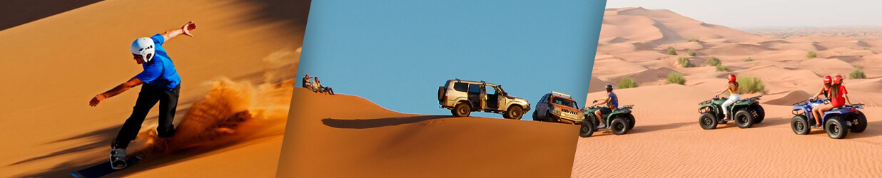 Morning Dune Bashing In Red Dunes With Camel Ride And Sand Boarding And Quad Biking