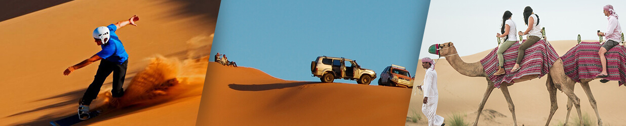 Morning Dune Bashing In Red Dunes With Camel Ride And Sand Boarding